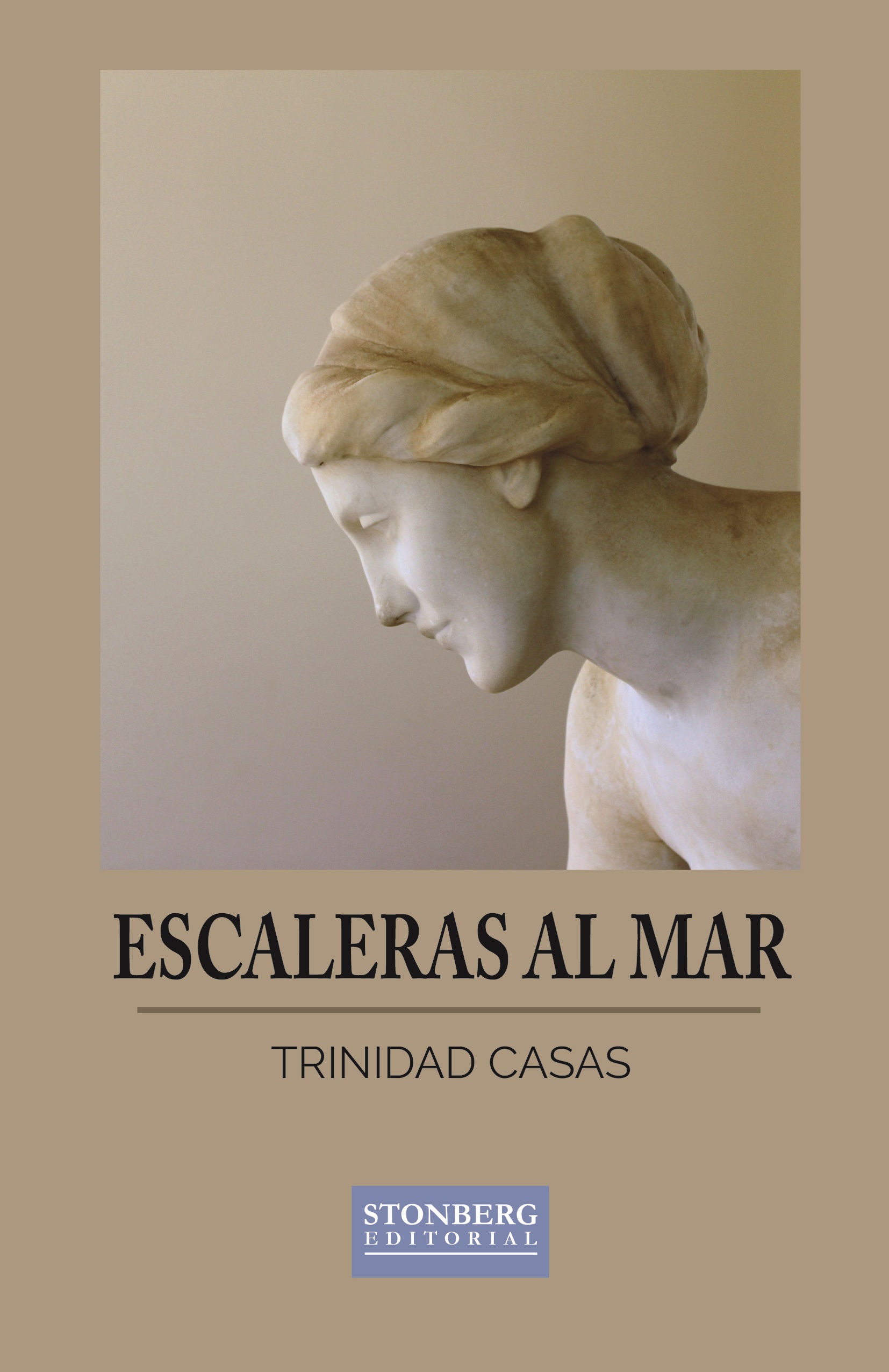 Portada del poemario de Trinidad Casas, «Escaleras al mar»