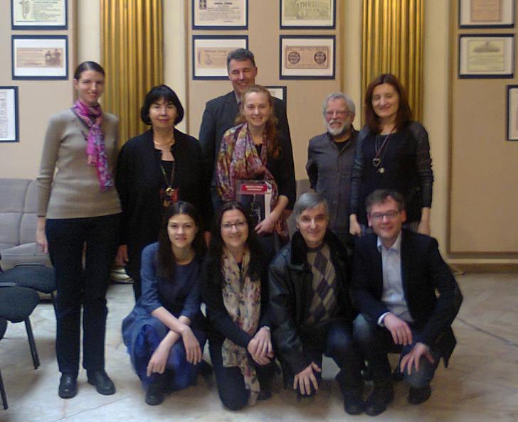 Grupo de autores y equipo editorial de OLC participante en la Primavera Intercultural de Bucarest