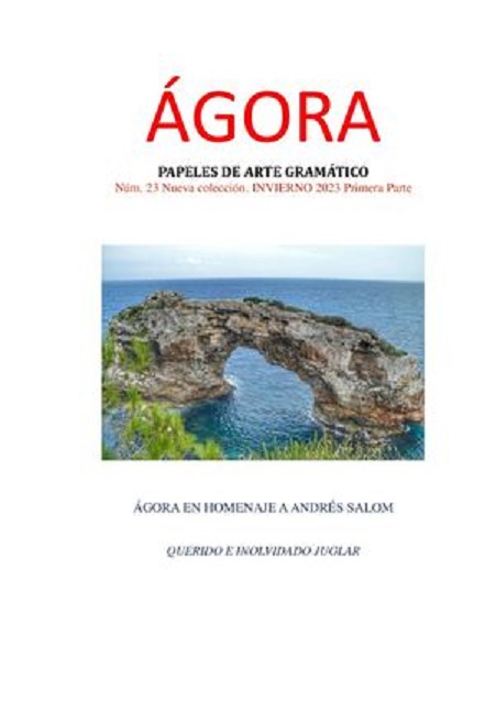 Revista Ágora, núm. 23, especial Andrés Salom