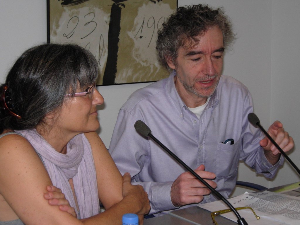 Anna Rossell con Alfonso Levi, Tertulia El Laberinto de Ariadna (Ateneo Barcelonés, 2010)