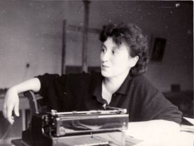 La poeta alemana Charlotte Grasnick
