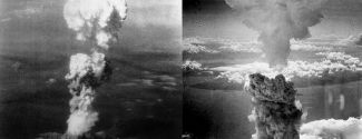 Nube atómica sobre Hiroshima y Nagasaki (6 y 9 de agosto 1945)